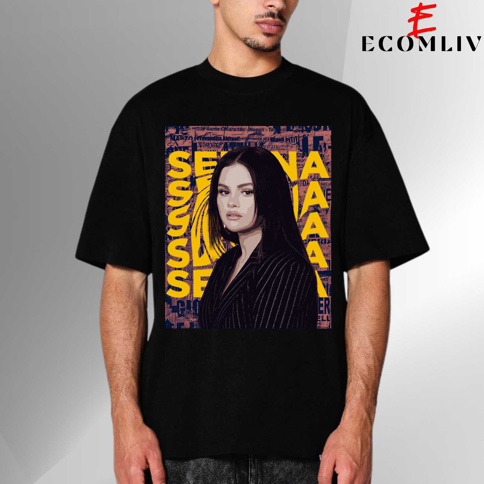 Selena Gomez Streetwear Graphic T-Shirt, Concert T-Shirt